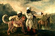 George Stubbs Gepard mit zwei indischen Dienern und einem Hirsch oil painting artist